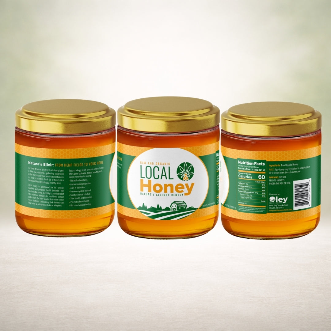 Local Honey - Raw & Unfiltered 16 Oz