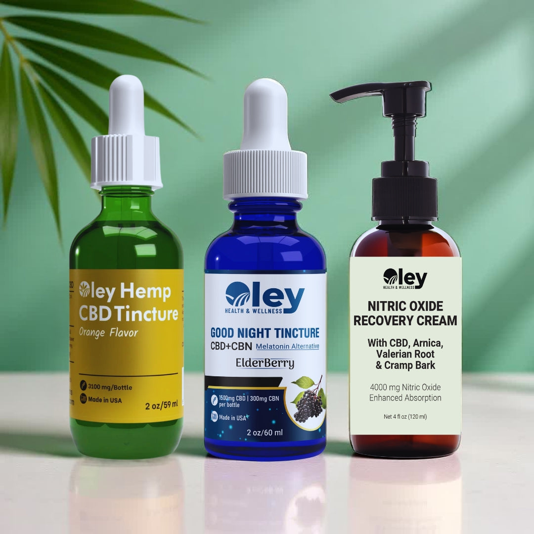 CBD Tincture, Night Tincture & Nitric Oxide Cream (4oz)
