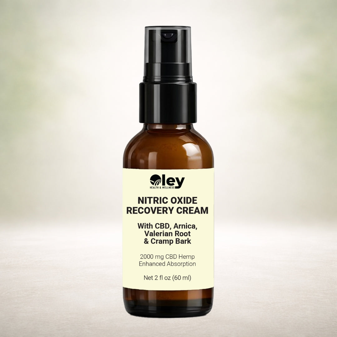 Oley Nitric Oxide Recovery Cream – Maximum Strength Plant-Based Relief