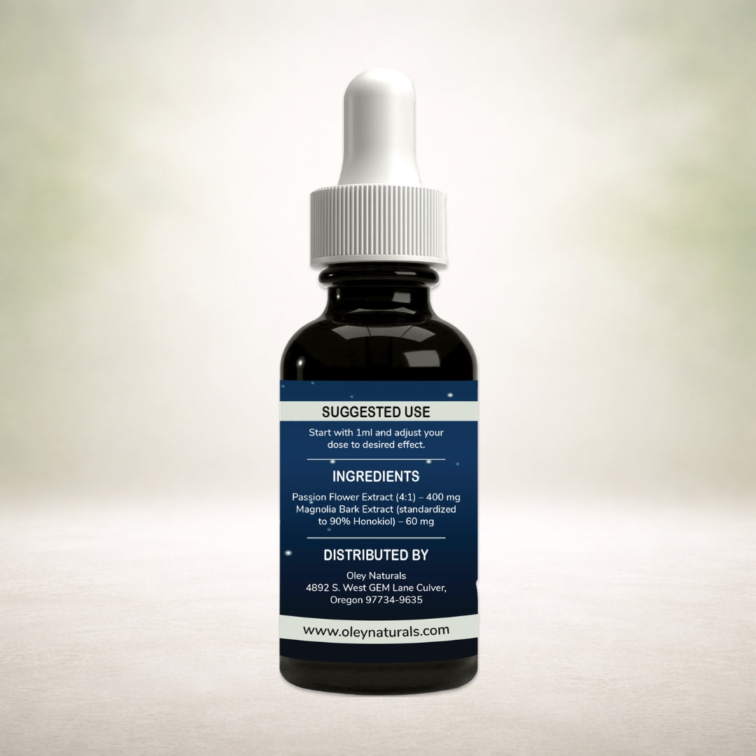 Nighttime Tincture for Sleep - Magnolia Bark and Passion Flower