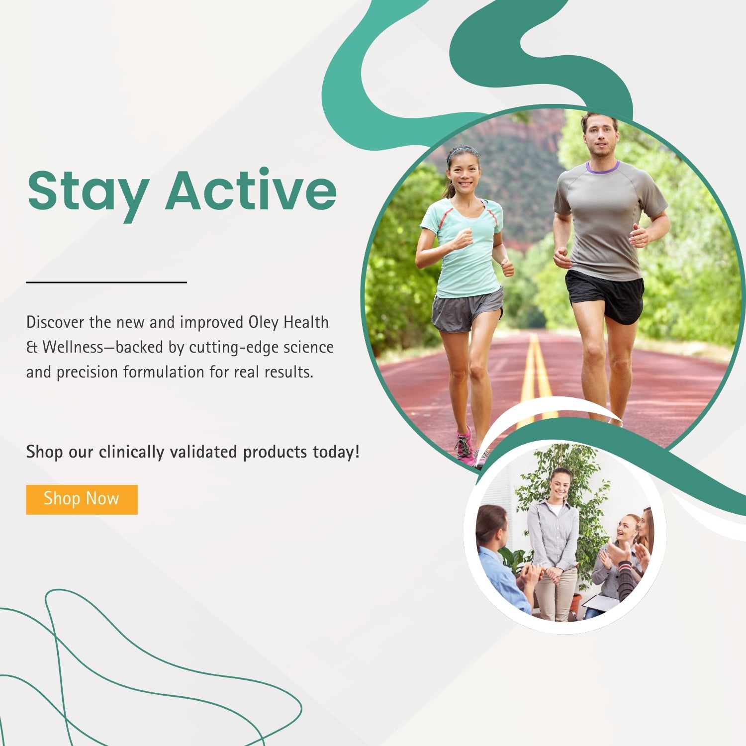 Stay Active - Discover the new and improved Oley Health & Wellness products, backed by cutting-edge science and precision formulation. Shop clinically validated products now!