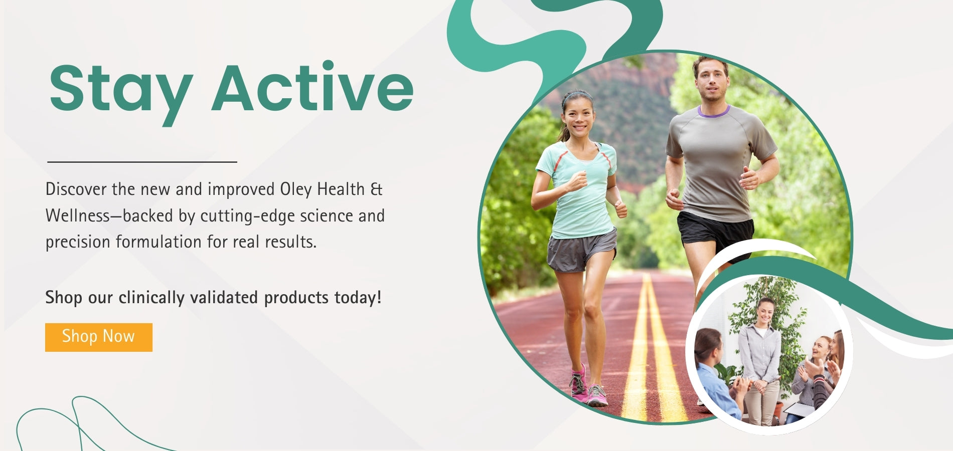 Stay Active - Discover the new and improved Oley Health & Wellness products, backed by cutting-edge science and precision formulation. Shop clinically validated products now!