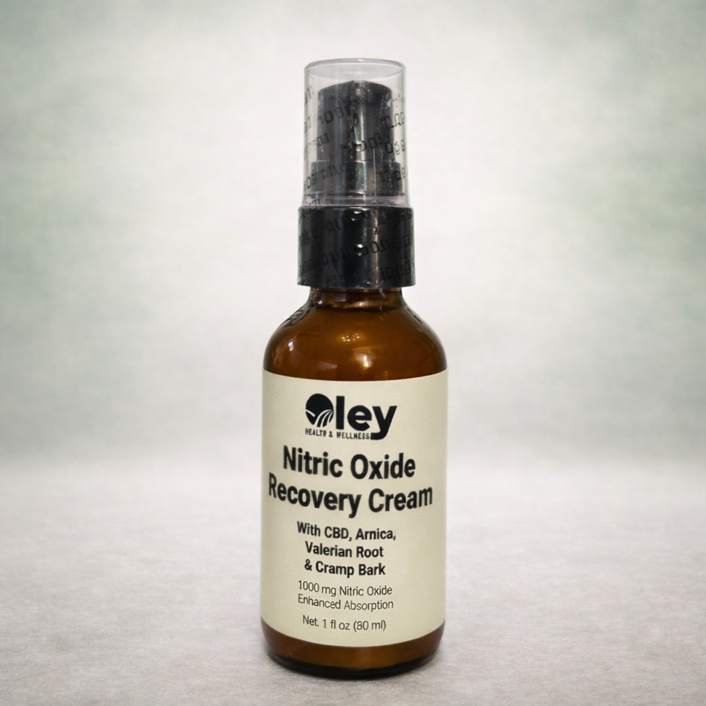 Oley Nitric Oxide Recovery Cream – Maximum Strength Plant-Based Relief