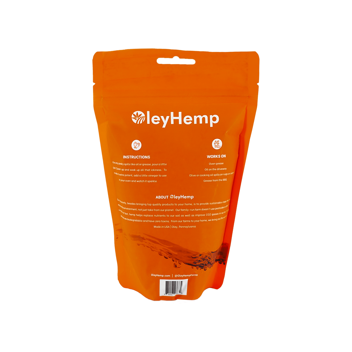 Clean Up - All Natural - Oley Hemp