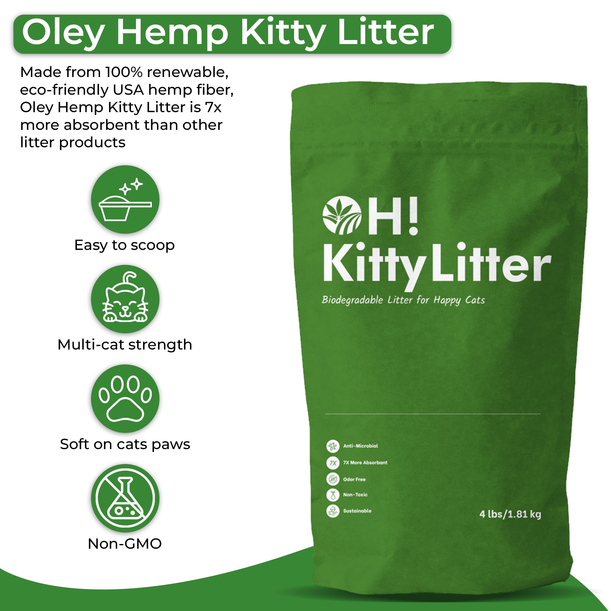 Hemp shop cat litter