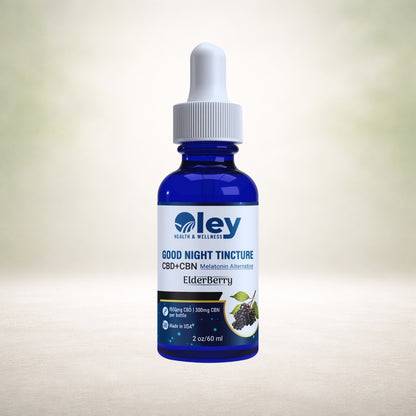 Good Night Tincture for Sleep - CBD + CBN w/ ElderBerry