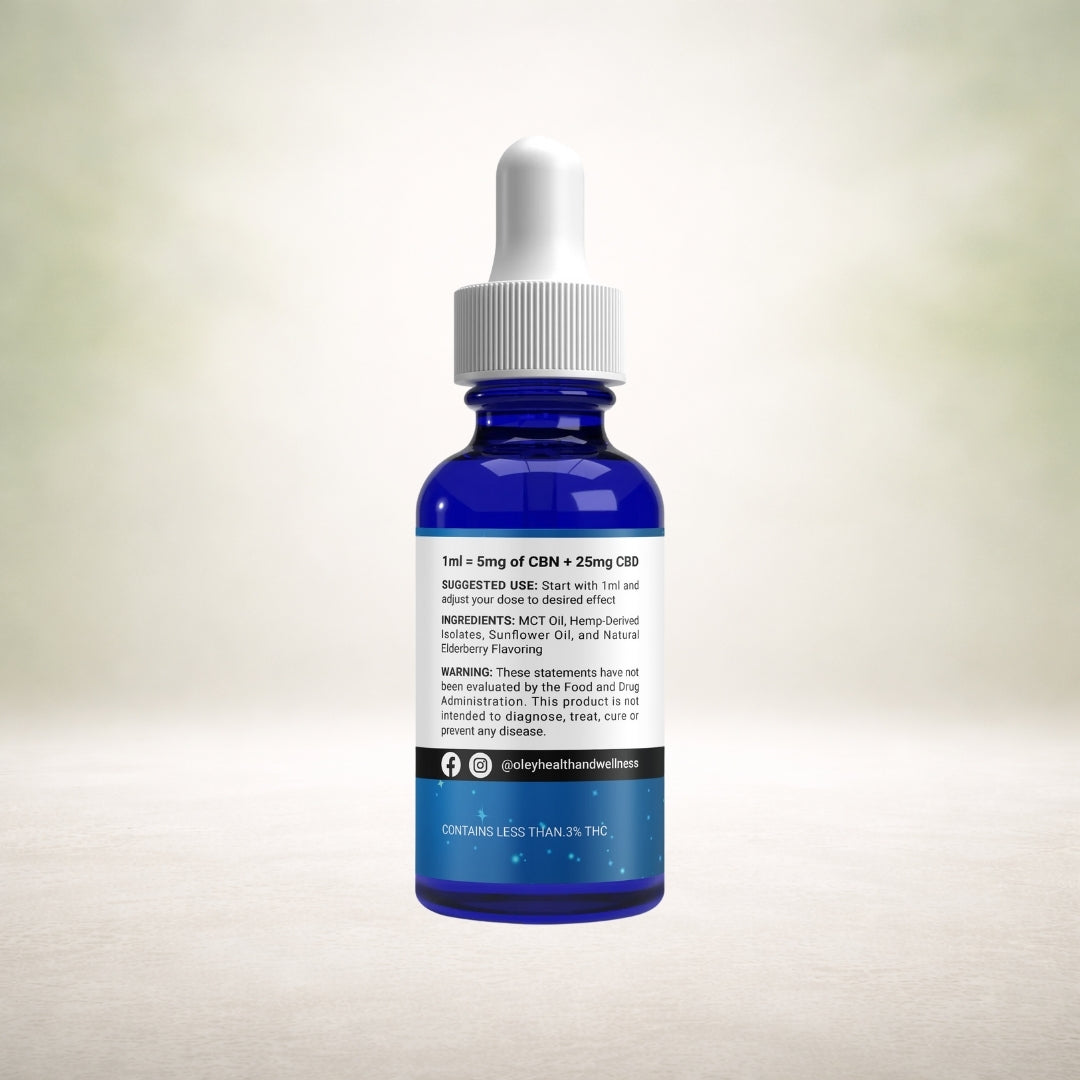 Good Night Tincture for Sleep - CBD + CBN w/ ElderBerry