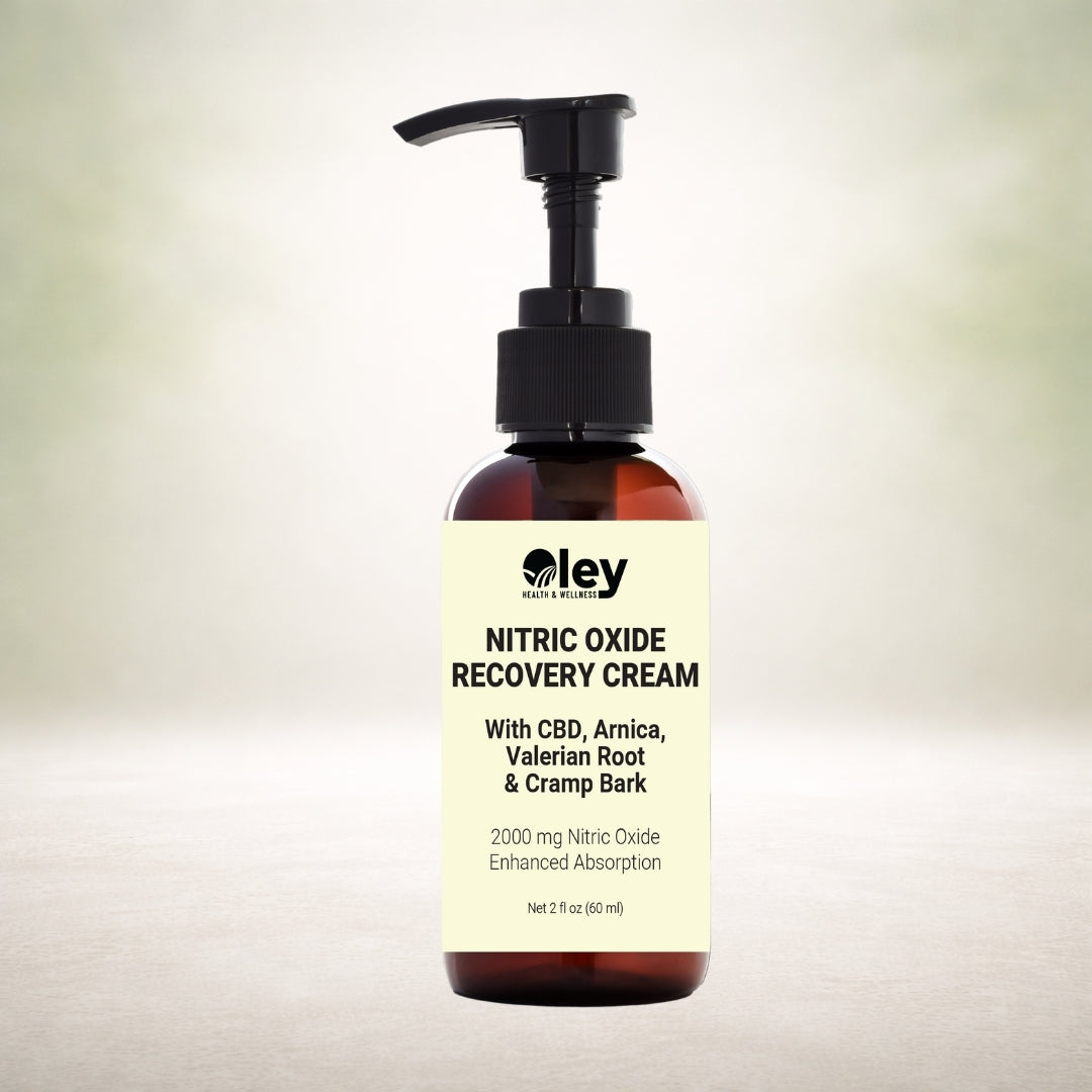 Oley Nitric Oxide Recovery Cream – Maximum Strength Plant-Based Relief