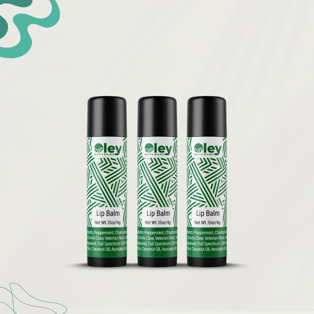 Long-Lasting Lip Balm with CBD - 3-Pack