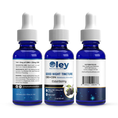 CBD Oil for Better Sleep - CBD + CBN w/ ElderBerry