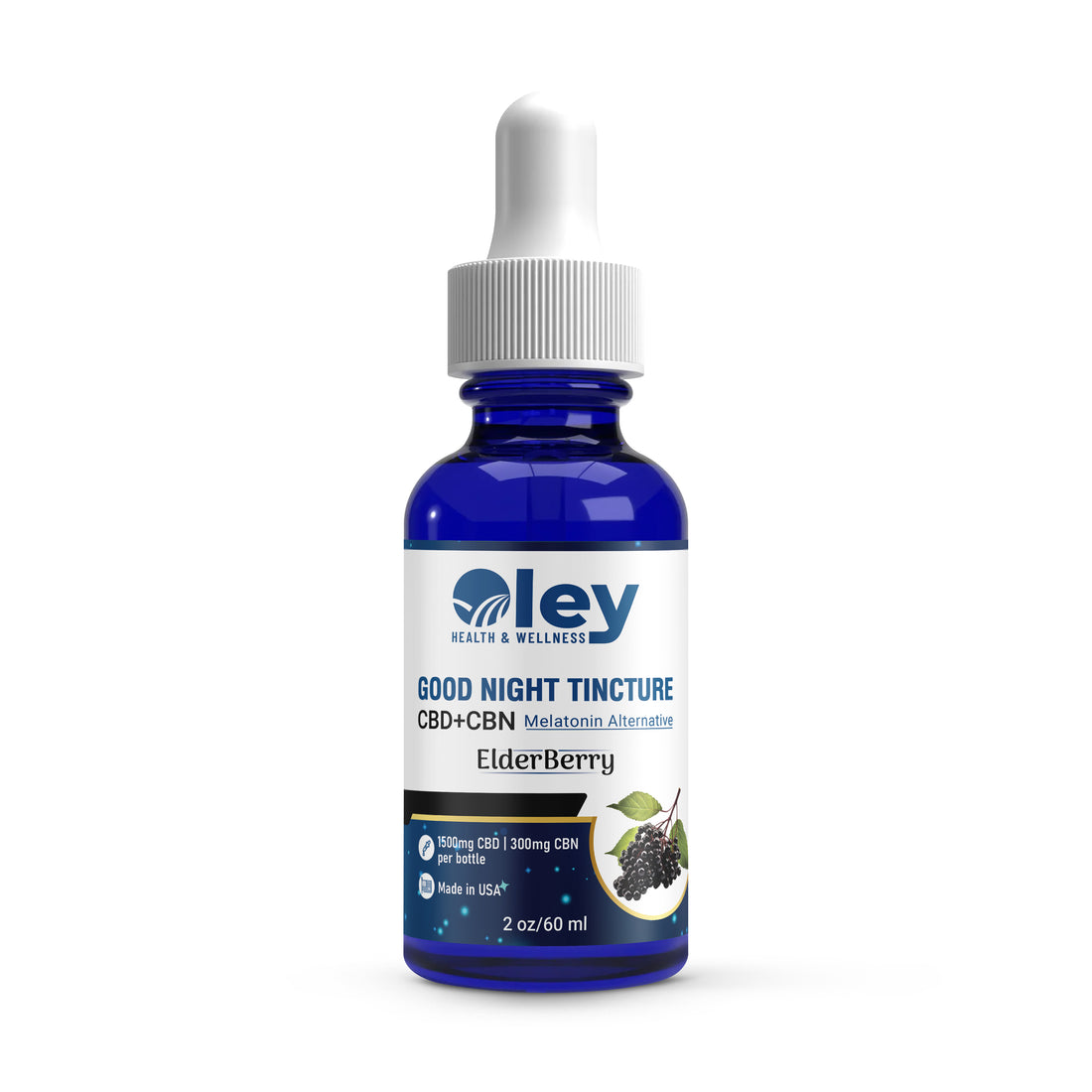 Tincture for Sleep - CBD + CBN w/ ElderBerry