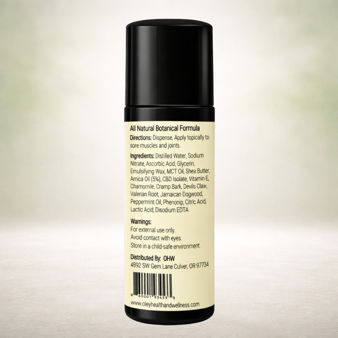 Oley Nitric Oxide Recovery Cream – Maximum Strength Plant-Based Relief