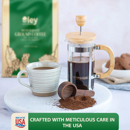 Medium Roast Ground Coffee Made in the USA - Oley Health and Wellness