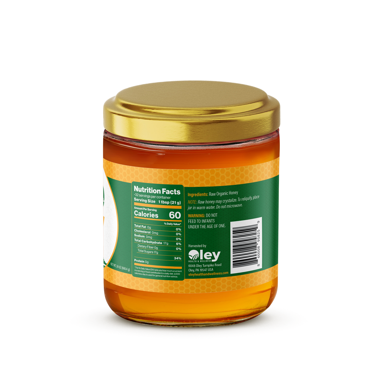 Shop Raw Unfiltered Honey - Natural Sweetener - Oley Health and Wellness