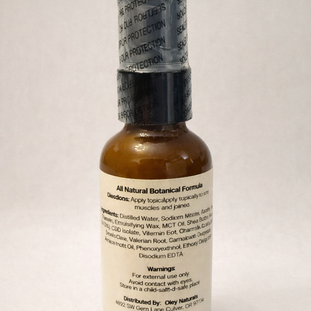 Nitric Oxide Recovery Cream – 1 oz Pump