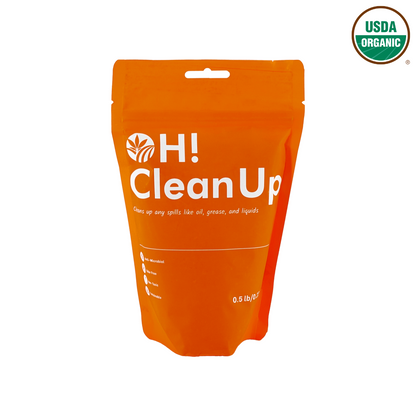 Spill Cleaner for oil, grease, and liquids made from USDA organic hemp - Oley Health and Wellness