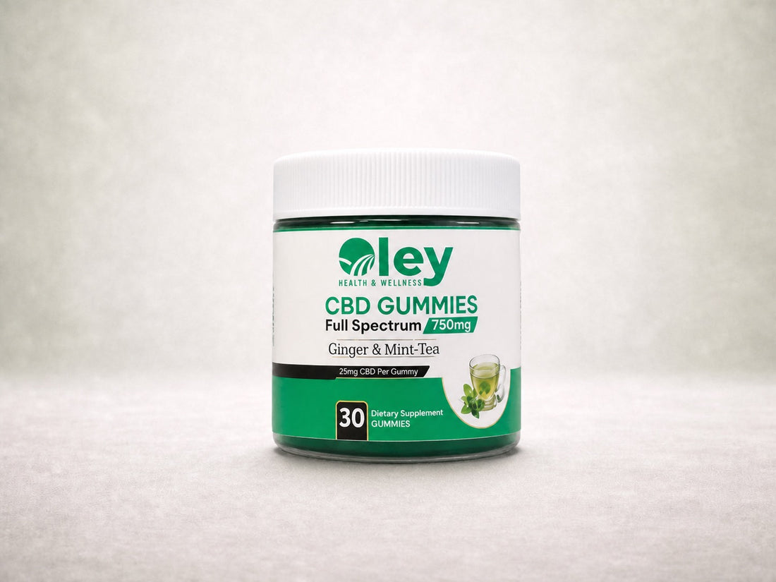 Full-Spectrum CBD Gummies - Ginger and Mint Tea Sugar Free