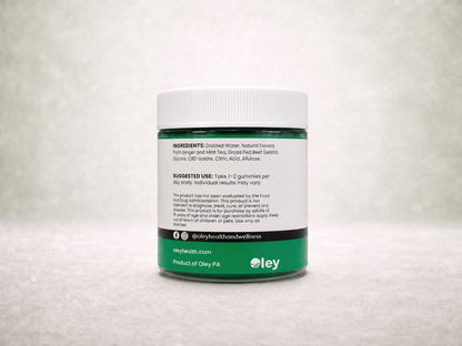 Full-Spectrum CBD Gummies - Ginger and Mint Tea Sugar Free