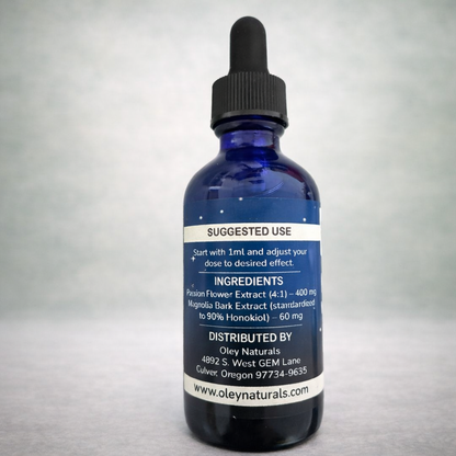 Nighttime Tincture for Sleep - Magnolia Bark and Passion Flower