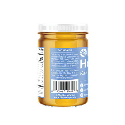 Raw Honey with CBD - Oley Hemp