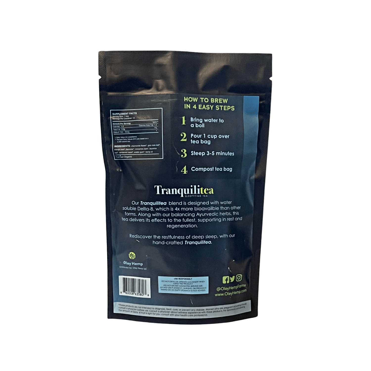 Tranquilitea - Sleepytime Tea - Oley Hemp